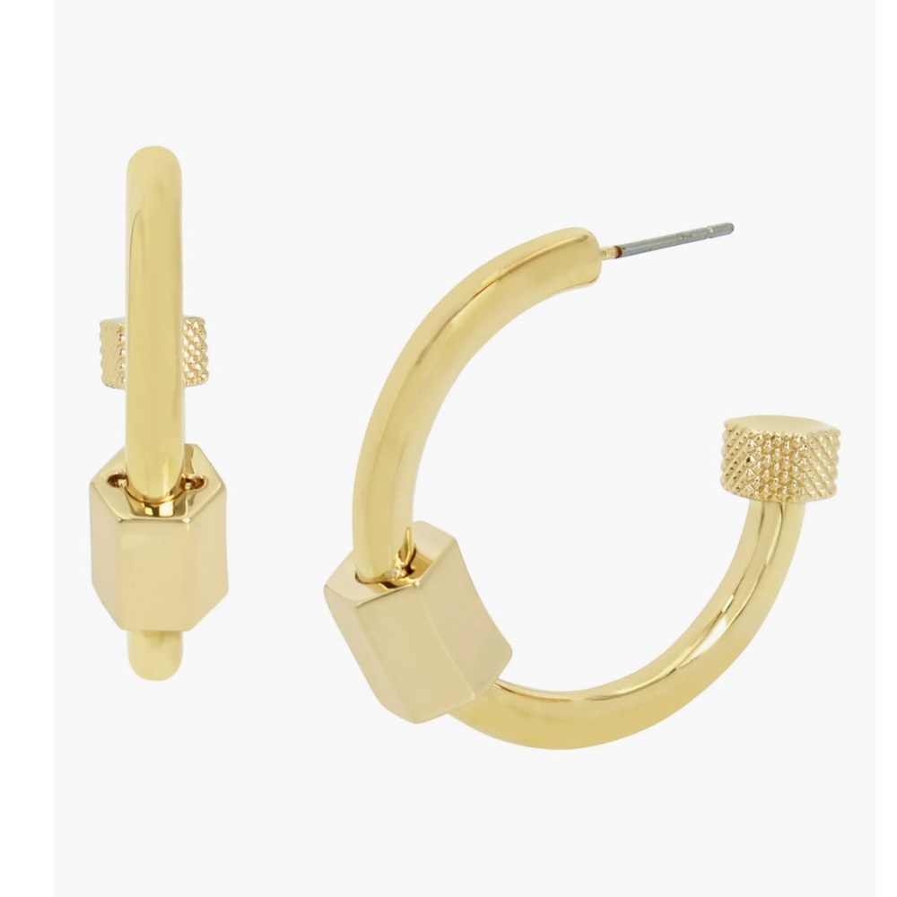 All Saints Bolt Hoop Earrings